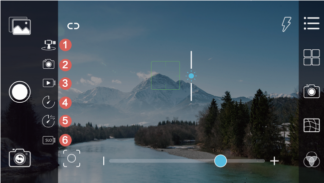 Rigiet gimbal shooting mode